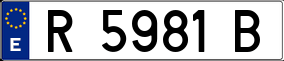 Trailer License Plate